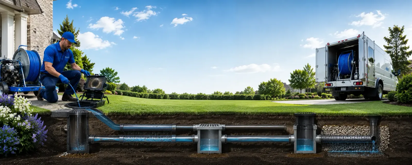 Outdoor drain cleaning information for Hermitage, AR